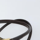 FENDI Zucca Canvas Hand Bag Black Brown gold Auth 155701-9