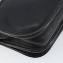 Coach Shoulder Bag Leather Black Gold Auth 155705-13