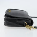 Coach Shoulder Bag Leather Black Gold Auth 155705-4