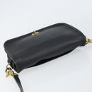 Coach Shoulder Bag Leather Black Gold Auth 155705-6