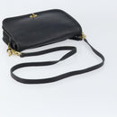 Coach Shoulder Bag Leather Black Gold Auth 155705-7