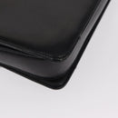 CELINE Horse Carriage Shoulder Bag Leather Black Gold Auth 155706-12