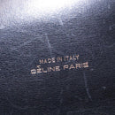 CELINE Horse Carriage Shoulder Bag Leather Black Gold Auth 155706-16