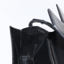 CELINE Horse Carriage Shoulder Bag Leather Black Gold Auth 155706-19