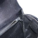 CELINE Horse Carriage Shoulder Bag Leather Black Gold Auth 155706-20