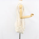 BOTTEGA VENETA MAXI INTRECCIATO Cassette Mini Bag Leather White Gold Auth 155708-19