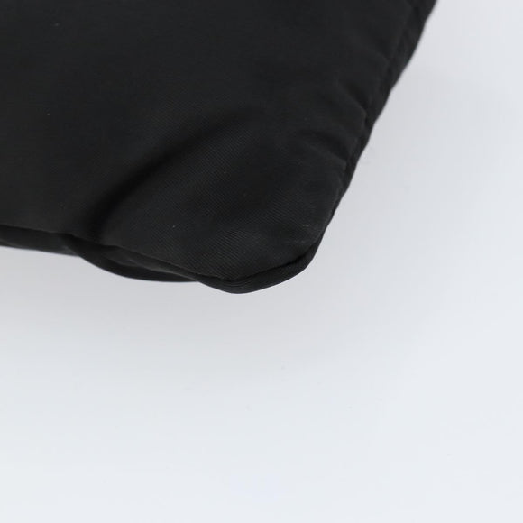 PRADA Shoulder Bag Nylon Black Silver Auth 155709