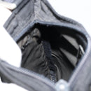 PRADA Shoulder Bag Nylon Black Silver Auth 155709-20