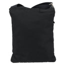 PRADA Shoulder Bag Nylon Black Silver Auth 155709-2