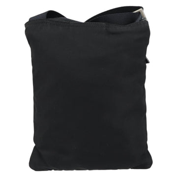 PRADA Shoulder Bag Nylon Black Silver Auth 155709 - 0