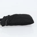 PRADA Shoulder Bag Nylon Black Silver Auth 155709-4