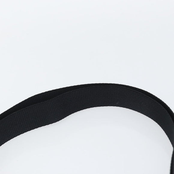 PRADA Shoulder Bag Nylon Black Silver Auth 155709