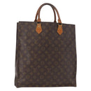 LOUIS VUITTON Monogram Sac Plat Hand Bag M51140 LV Auth 155715-1