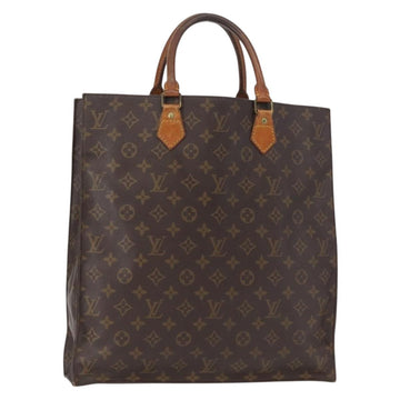 LOUIS VUITTON Monogram Sac Plat Hand Bag M51140 LV Auth 155715