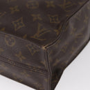 LOUIS VUITTON Monogram Sac Plat Hand Bag M51140 LV Auth 155715-14