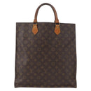 LOUIS VUITTON Monogram Sac Plat Hand Bag M51140 LV Auth 155715-13