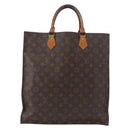 LOUIS VUITTON Monogram Sac Plat Hand Bag M51140 LV Auth 155715-2