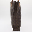 LOUIS VUITTON Monogram Sac Plat Hand Bag M51140 LV Auth 155715-3