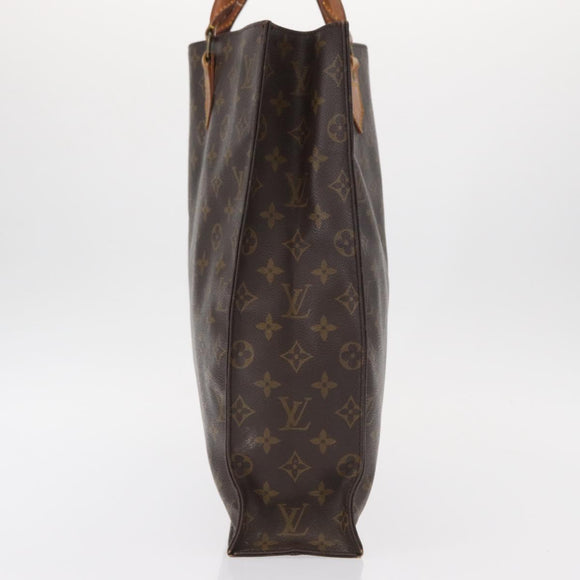 LOUIS VUITTON Monogram Sac Plat Hand Bag M51140 LV Auth 155715