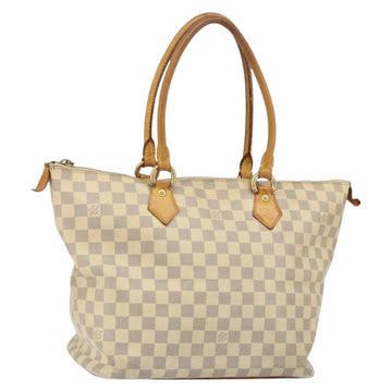LOUIS VUITTON Damier Azur Saleya MM Tote Bag N51185 LV Auth 155717