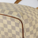 LOUIS VUITTON Damier Azur Saleya MM Tote Bag N51185 LV Auth 155717-10