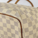 LOUIS VUITTON Damier Azur Saleya MM Tote Bag N51185 LV Auth 155717-12