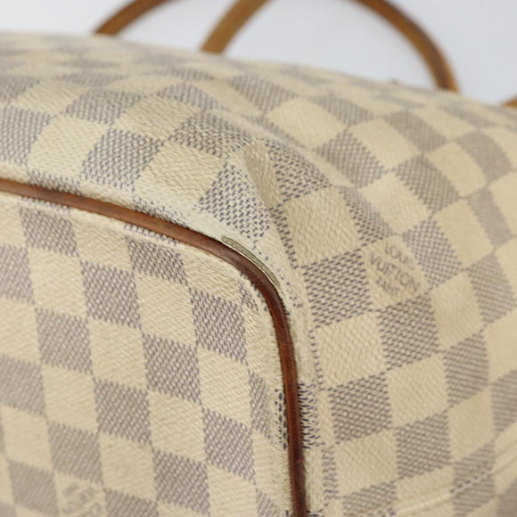 LOUIS VUITTON Damier Azur Saleya MM Tote Bag N51185 LV Auth 155717
