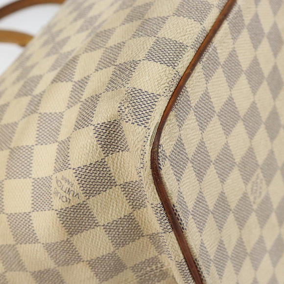 LOUIS VUITTON Damier Azur Saleya MM Tote Bag N51185 LV Auth 155717
