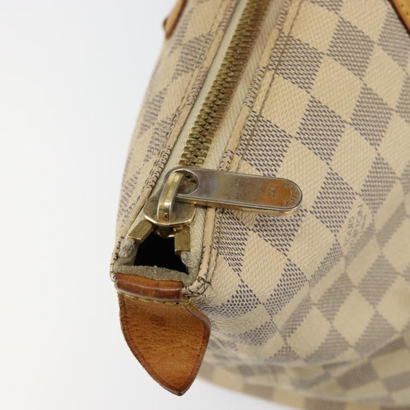 LOUIS VUITTON Damier Azur Saleya MM Tote Bag N51185 LV Auth 155717