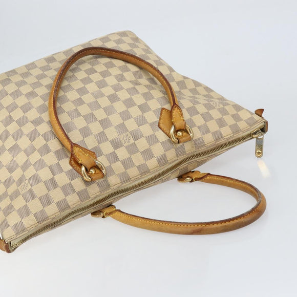 LOUIS VUITTON Damier Azur Saleya MM Tote Bag N51185 LV Auth 155717