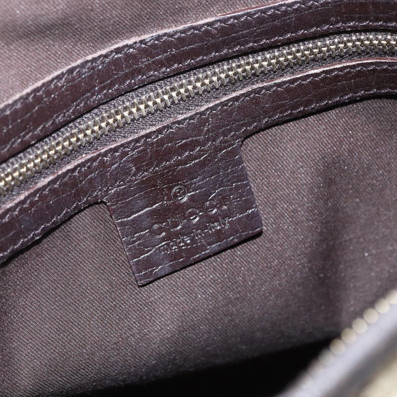 GUCCI GG Canvas Web Sherry Line Shoulder Bag Beige Gold Red 144388 Auth 155727