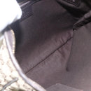 GUCCI GG Canvas Web Sherry Line Shoulder Bag Beige Gold Red 144388 Auth 155727-16