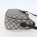 GUCCI GG Supreme Sherry Line Shoulder Bag PVC Navy Gold 89 02 077 Auth 155728-4