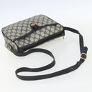 GUCCI GG Supreme Sherry Line Shoulder Bag PVC Navy Gold 89 02 077 Auth 155728-7