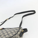 GUCCI GG Supreme Sherry Line Shoulder Bag PVC Navy Gold 89 02 077 Auth 155728-8