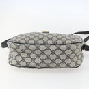 GUCCI GG Supreme Sherry Line Shoulder Bag PVC Navy Gold 89 02 077 Auth 155728-5