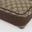 GUCCI GG Supreme Web Sherry Line Bag PVC Beige Gold Red 001 56 0860 Auth 155729-12