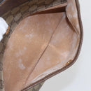 GUCCI GG Supreme Web Sherry Line Bag PVC Beige Gold Red 001 56 0860 Auth 155729-22