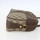 GUCCI GG Supreme Web Sherry Line Bag PVC Beige Gold Red 001 56 0860 Auth 155729-5