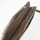 GUCCI GG Supreme Web Sherry Line Bag PVC Beige Gold Red 001 56 0860 Auth 155729-6