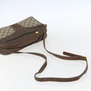 GUCCI GG Supreme Web Sherry Line Bag PVC Beige Gold Red 001 56 0860 Auth 155729-7