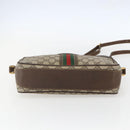 GUCCI GG Supreme Web Sherry Line Bag PVC Beige Gold Red 001 56 0860 Auth 155729-9