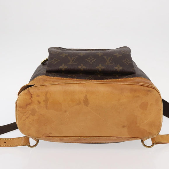 LOUIS VUITTON Monogram Montsouris GM Backpack M51135 LV Auth 155730