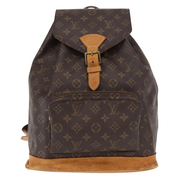 LOUIS VUITTON Monogram Montsouris GM Backpack M51135 LV Auth 155730