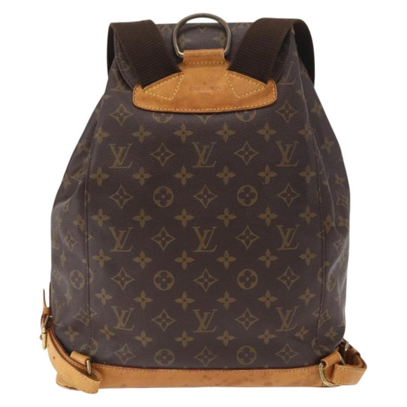 LOUIS VUITTON Monogram Montsouris GM Backpack M51135 LV Auth 155730
