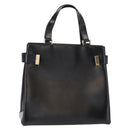 GUCCI Hand Bag Leather Black Gold 000 2046 0562 Auth 155731-1