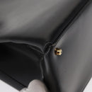 GUCCI Hand Bag Leather Black Gold 000 2046 0562 Auth 155731-10