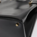 GUCCI Hand Bag Leather Black Gold 000 2046 0562 Auth 155731-11