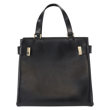 GUCCI Hand Bag Leather Black Gold 000 2046 0562 Auth 155731 - 0