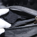 GUCCI Hand Bag Leather Black Gold 000 2046 0562 Auth 155731-20